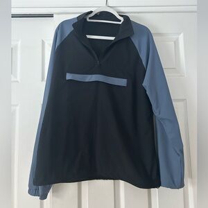 Alo Yoga Ripstop 1/4 Zip On-Set Pullover Black Bluestone Men’s